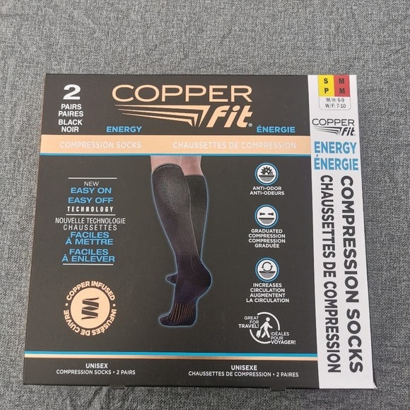 Copper Fit Other - Compression Socks  Copper Fit S/M Unisex  NWT Travel Essential black new